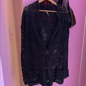 Free People Oversized Sweater Cardigan